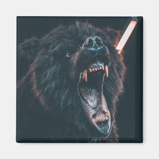 Angry Bar Zeth Black Bar Growl Magnet (Vorne)