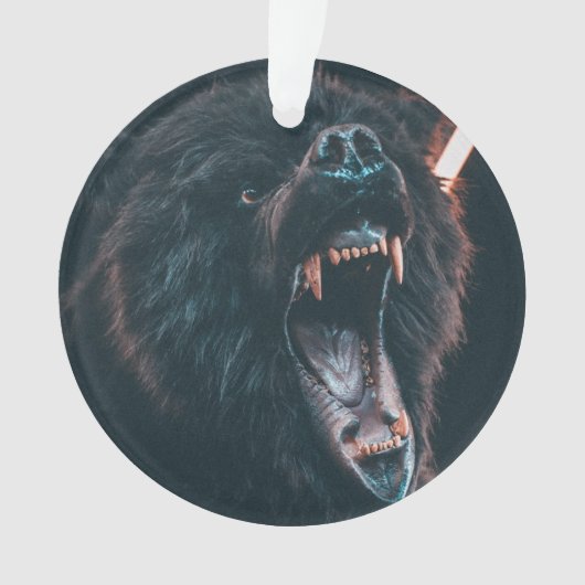 Angry Bar Zeth Black Bar Growl Ornament (Vorderseite)