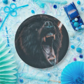 Angry Bar Zeth Black Bar Growl Pappteller (Party)