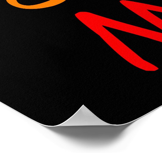 Angry Baseball Ball mit Zitat, Funny Poster (Ecke)