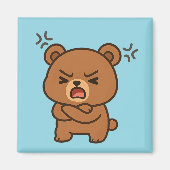 Angry Bear - Fierce Animal Magnet (Vorne)