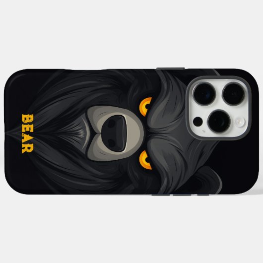 Angry Bear Personalisiert Case-Mate iPhone Hülle (Rückseite (Horizontal))