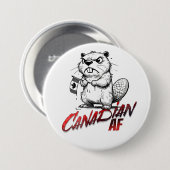 Angry Beaver Canadian AF Button (Vorne & Hinten)