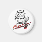 Angry Beaver Canadian AF Magnet (Vorne)