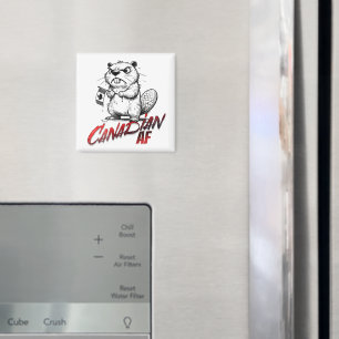 Angry Beaver Canadian AF Magnet