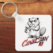 Angry Beaver Canadian AF Schlüsselanhänger (Vorderseite)