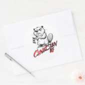 Angry Beaver Canadian AF Sticker (Umschlag)