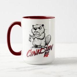 Angry Beaver Canadian AF Tasse