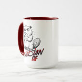 Angry Beaver Canadian AF Tasse (Vorderseite Links)