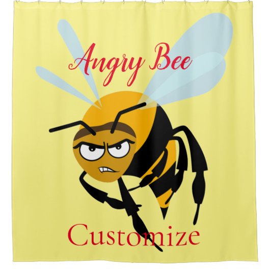 Angry Bee Thunder_Cove Duschvorhang (Vorderseite)
