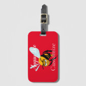Angry Bee Thunder_Cove Gepäckanhänger (Vorderseite Vertikal)