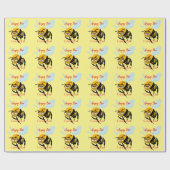Angry Bee Thunder_Cove Geschenkpapier (Flach)