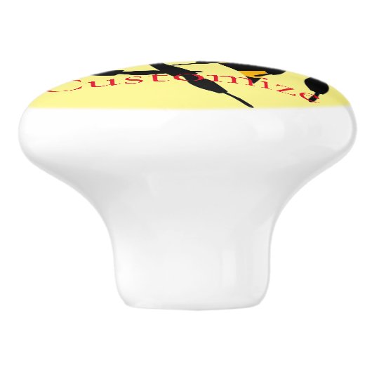 Angry Bee Thunder_Cove Keramikknauf (Seitenansicht)