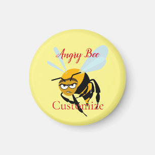 Angry Bee Thunder_Cove Magnet