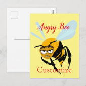 Angry Bee Thunder_Cove Postkarte (Vorne/Hinten)