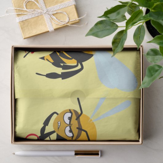 Angry Bee Thunder_Cove Seidenpapier (Geschenk)