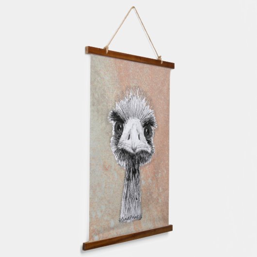 Angry Bird Wandteppich Mit Holzrahmen (Gewinkelt)