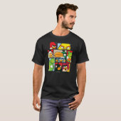 Angry Birds Collage Offiziell Merchandise T-Shirt (Vorne ganz)