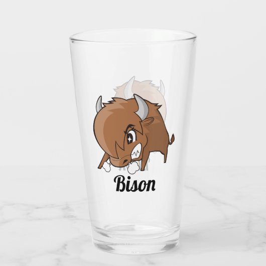 Angry Bison Glas (Rückseite)