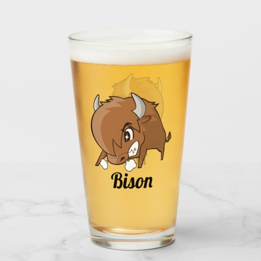Angry Bison Glas (Vorne (Gefüllt))