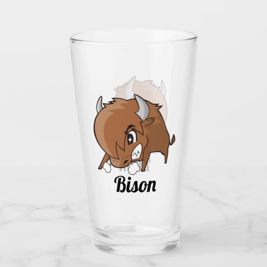Angry Bison Glas (Vorderseite)