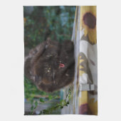 Angry Black Cat Handtuch (Vertikal)