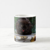Angry Black Cat Kaffeetasse (Mittel)