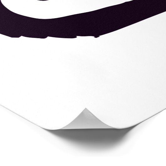 Angry Black Cat Poster (Ecke)