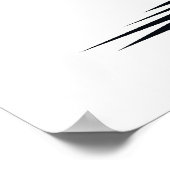 Angry black cat poster (Ecke)