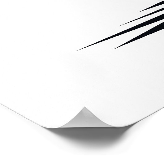 Angry black cat poster (Ecke)