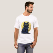 Angry black cat T-Shirt (Vorne ganz)