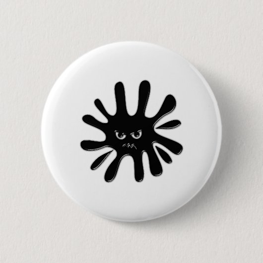 Angry Black Paint Spritzer Button (Vorderseite)