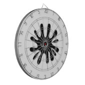 Angry Black Paint Spritzer Dartscheibe (Vorderseite Links)