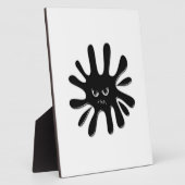 Angry Black Paint Spritzer Fotoplatte (Seite)