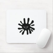 Angry Black Paint Spritzer Mousepad (Mit Mouse)