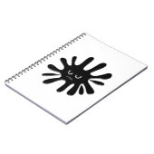 Angry Black Paint Spritzer Notizblock (Linke Seite)