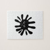 Angry Black Paint Spritzer Puzzle (Horizontal)