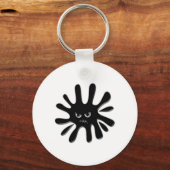 Angry Black Paint Spritzer Schlüsselanhänger (Vorderseite)