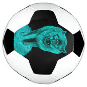 Angry Black Wolf in der Nacht Fußball (Gedreht)