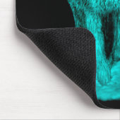 Angry Black Wolf in der Nacht Mousepad (Ecke)