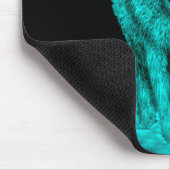 Angry Black Wolf in der Nacht Mousepad (Ecke)