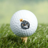 Angry Bomb Cartoon Golf Ball - Grumpy Graphic Ball (Insitu T-Shirt)