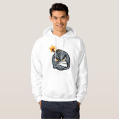 Angry Bomb Cartoon Hoodie - Grumpy Graphic  (Vorne ganz)