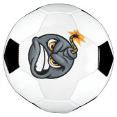 Angry Bomb Cartoon Soccer Ball - Grumpy Graphic  (Gedreht)