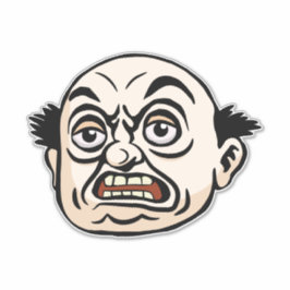 Angry Boss Aufkleber