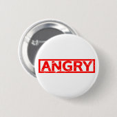 Angry-Briefmarke Button (Vorne & Hinten)
