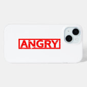 Angry-Briefmarke Case-Mate iPhone Hülle (Rückseite (Horizontal))
