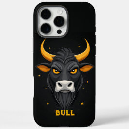 Angry Bull Personalisiert iPhone 16 Pro Max Hülle