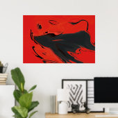 Angry Bull Poster (Heimbüro)