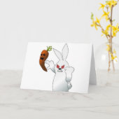 Angry Bunny Karte (Gelbe Blume)